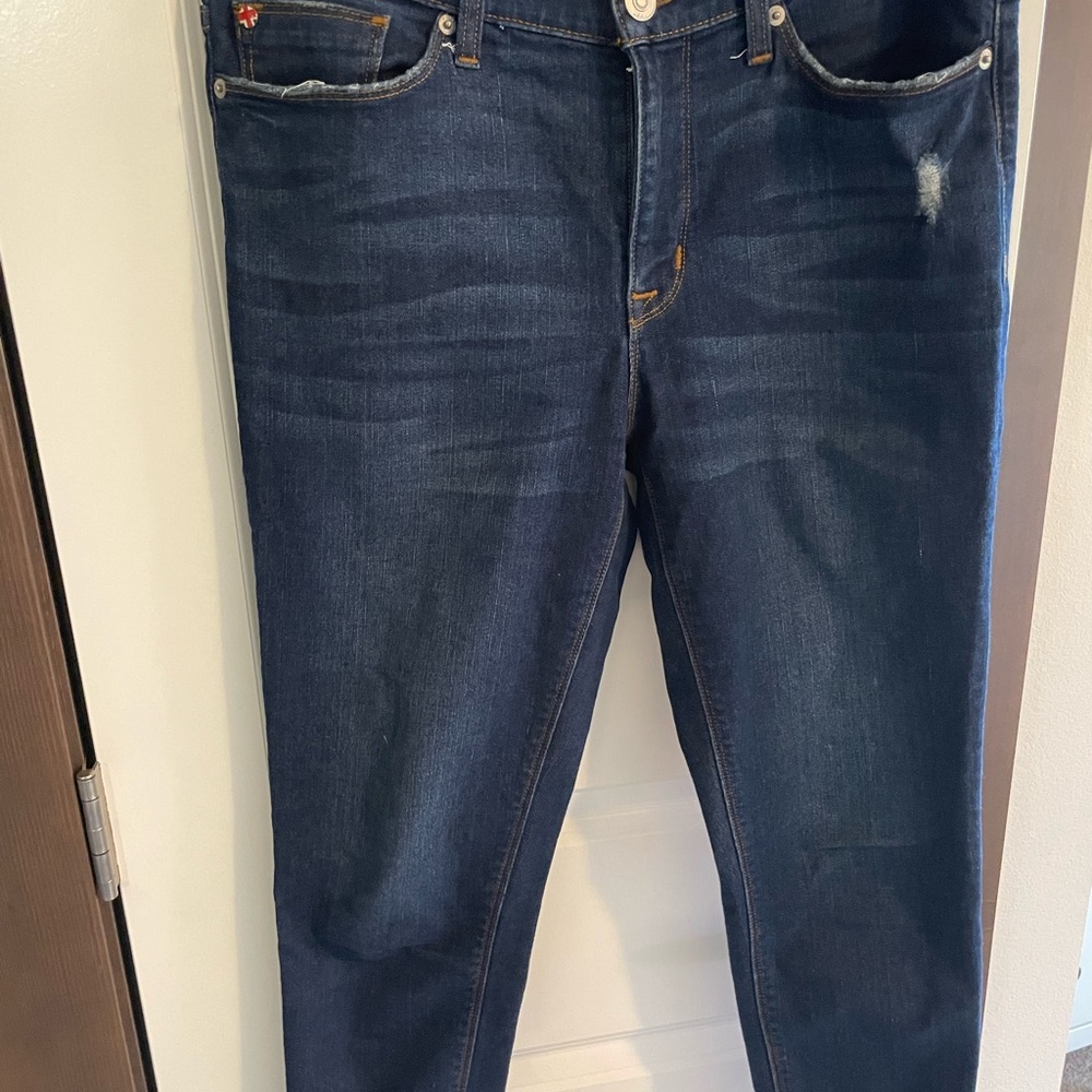Women’s dark blue ankle skinny jeans